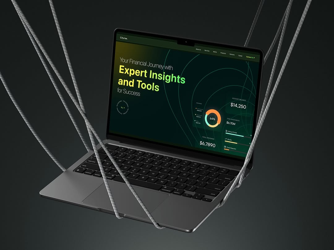 Hero section of a Financial Landing Page Image 0