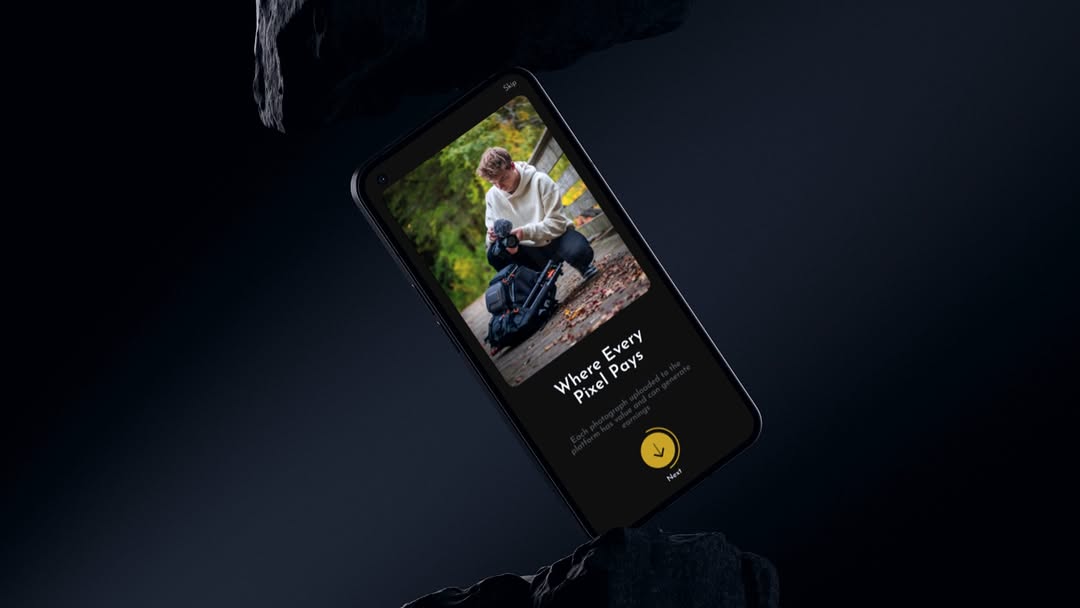 Onboarding screens of a Photography Selling Application Image 0