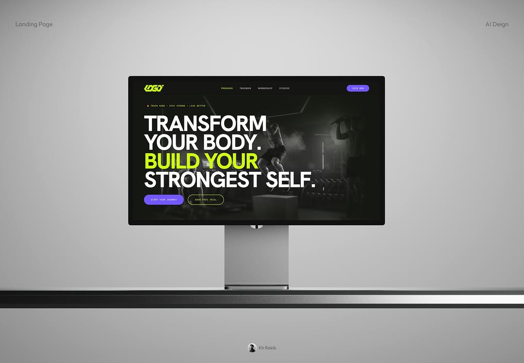 GYM Landing Page Design