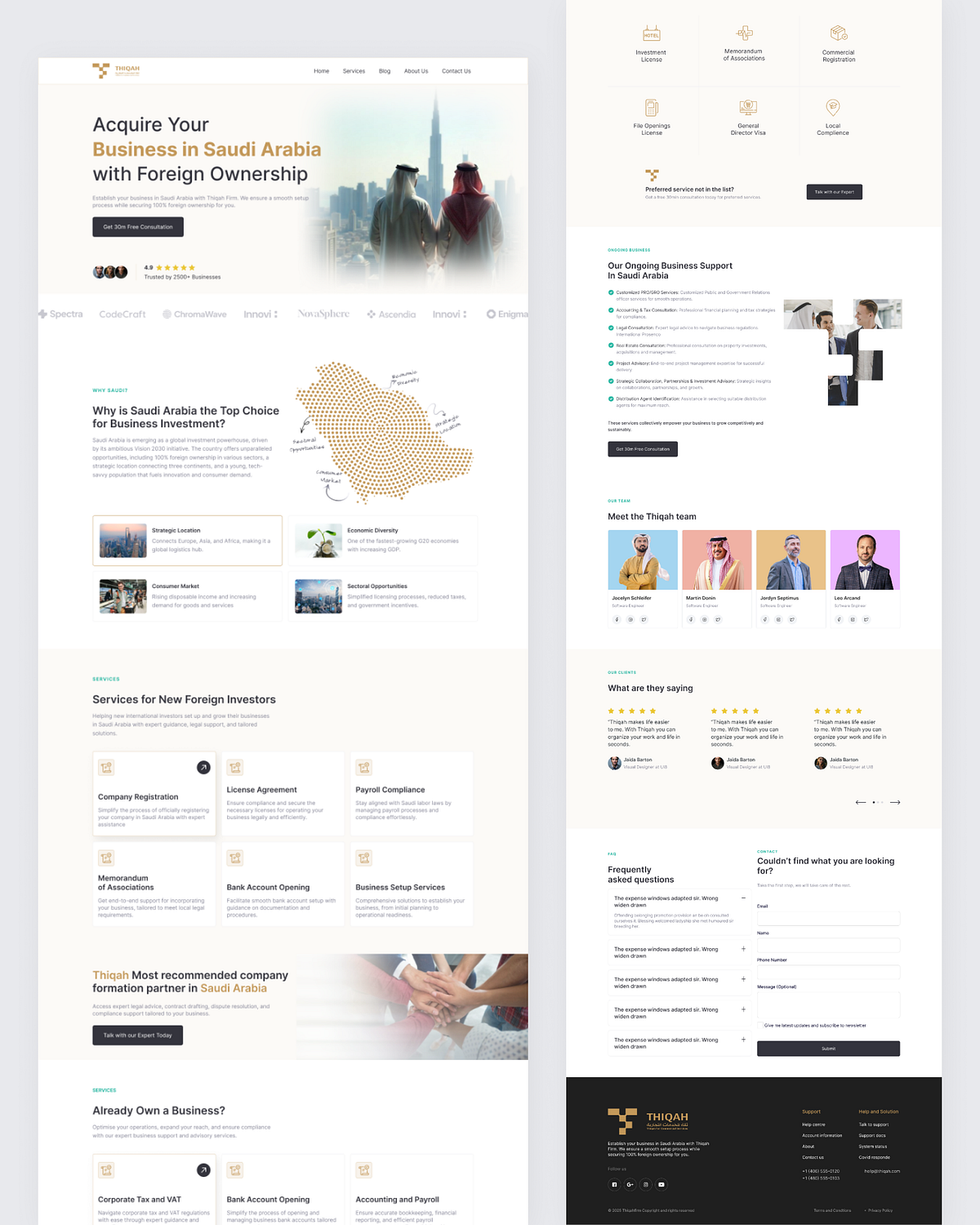 Thiqah - Business Consultancy Landing Page Redesign Image 3