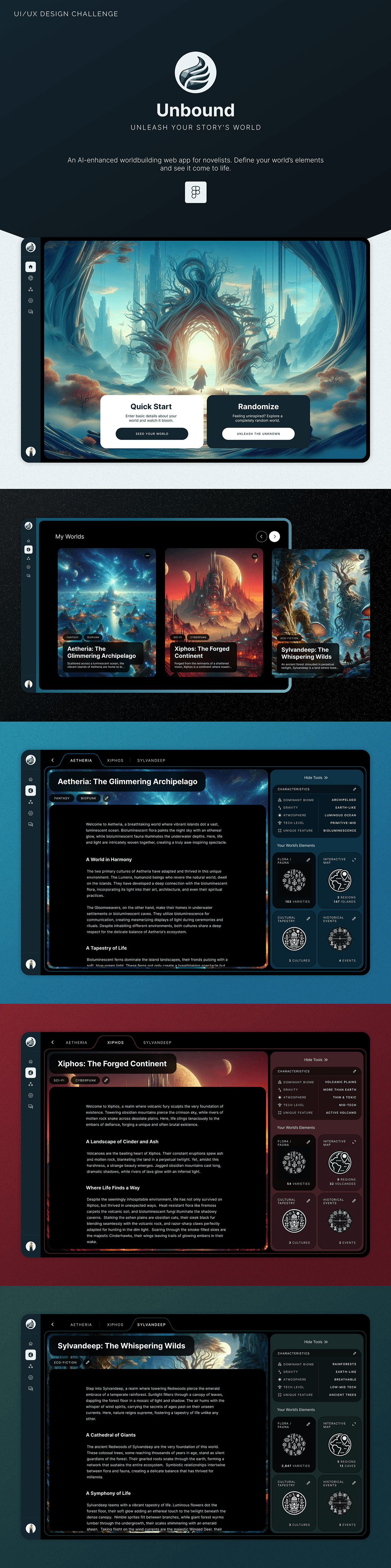 Unbound - AI App Design for Novelists/Writers Image 0