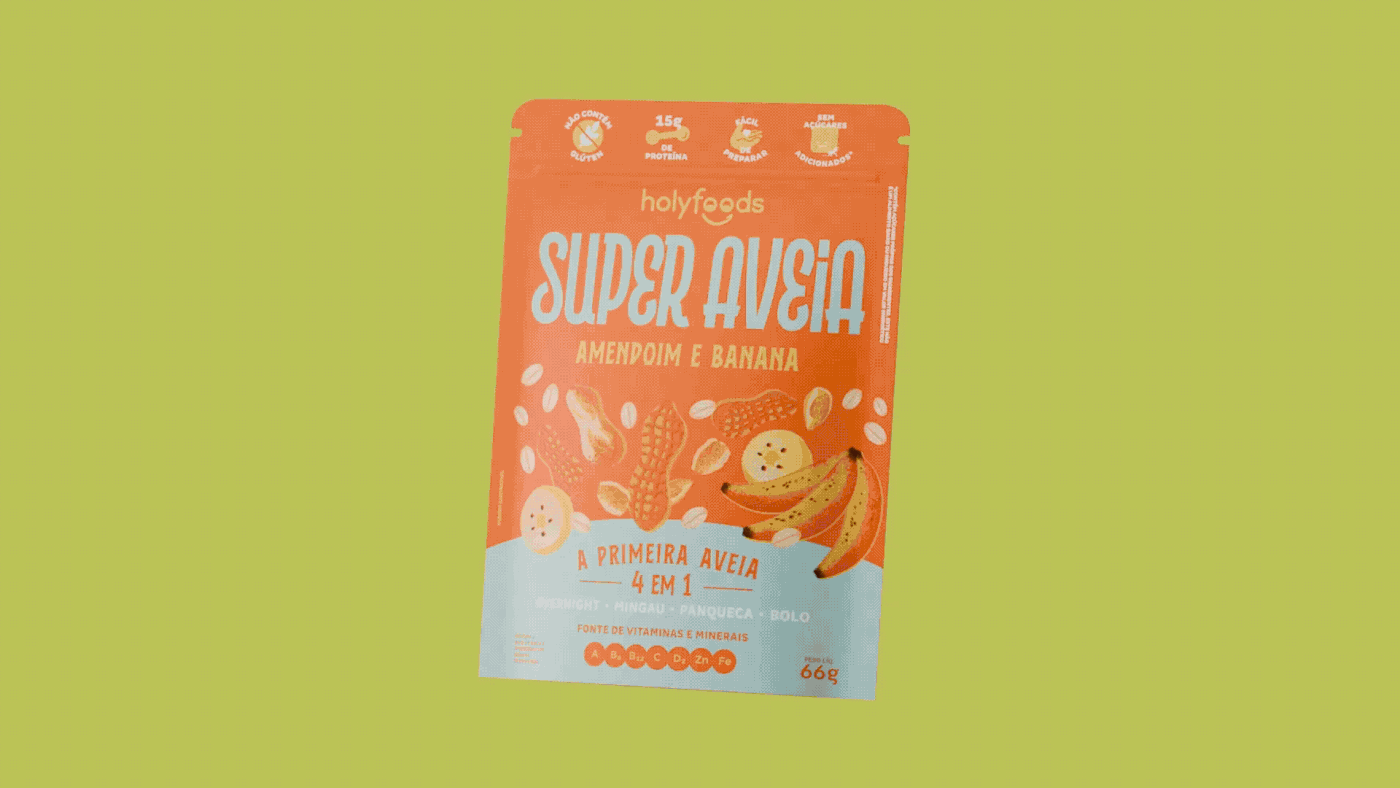 Holy Foods Super Oats | Packaging Design
