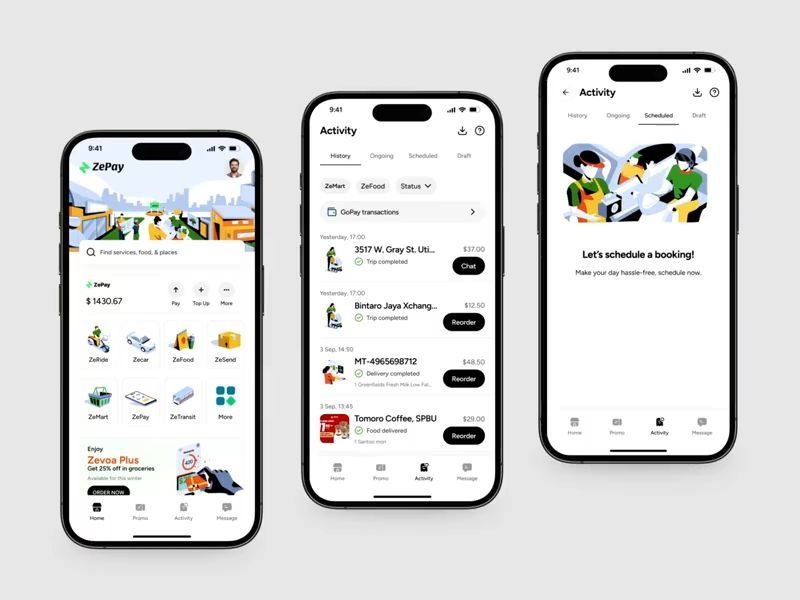 ZePay – Fintech Super App Design