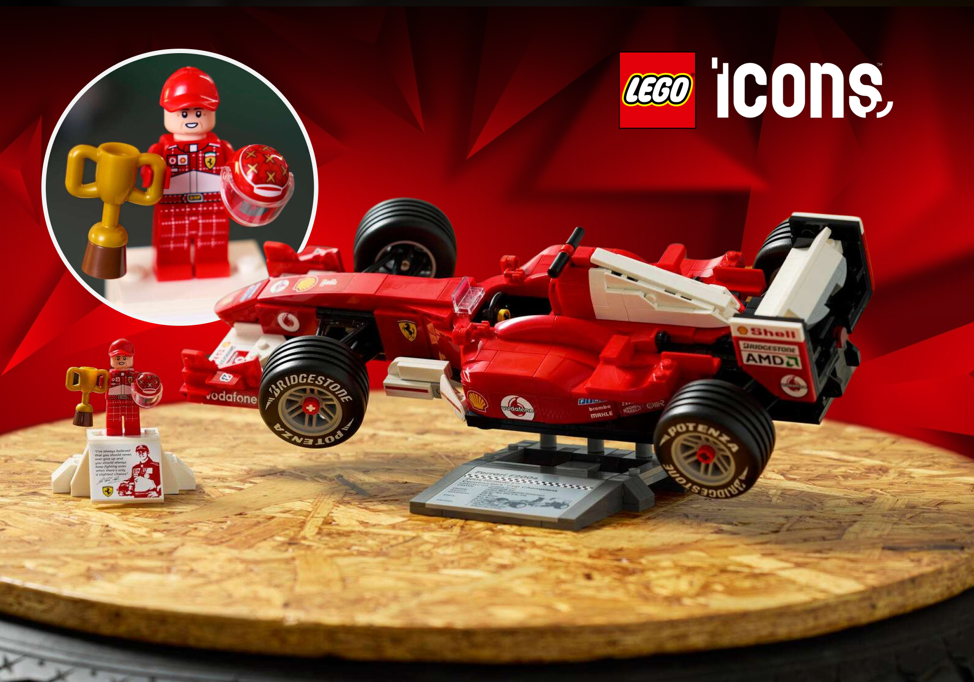 LEGO Ferrari F2004: o carro que definiu a era Schumacher