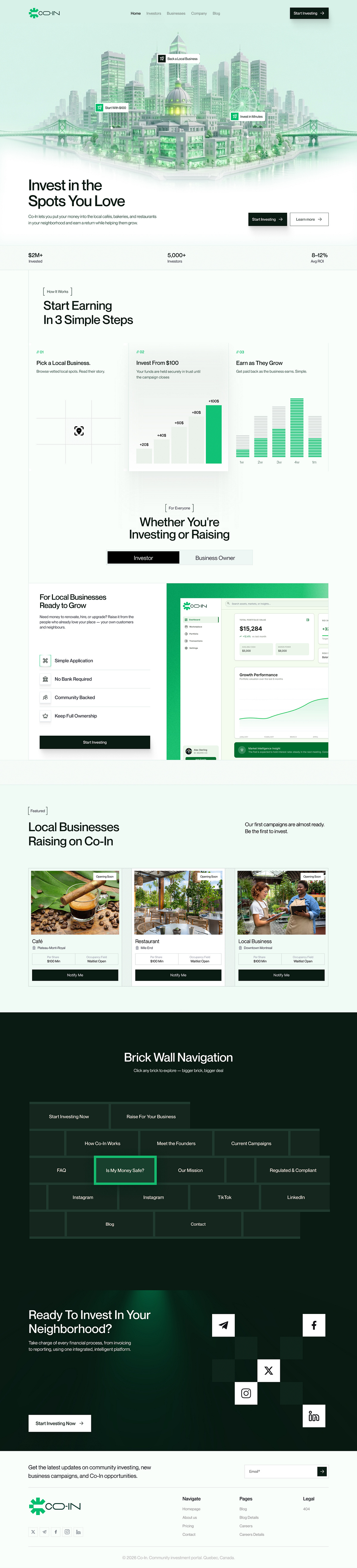 Investment Website Design Image 0