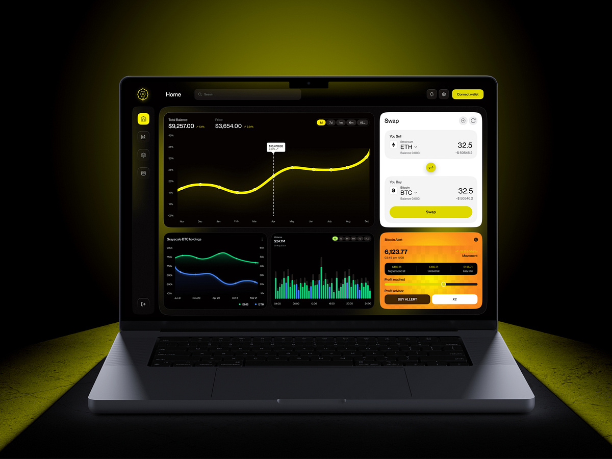AI Crypto Trading Dashboard – Fintech Trading Platform UI Design