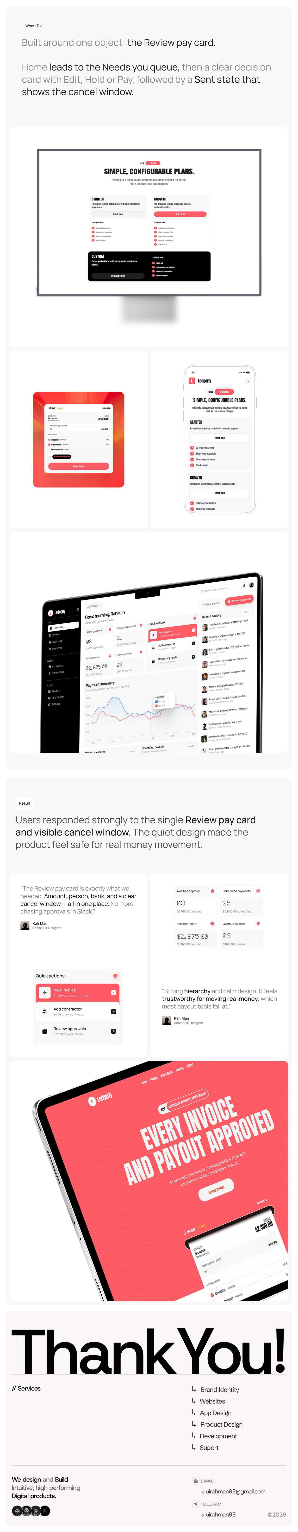 B2B Fintech Dashboard & Website for Contractor Payments Image 4