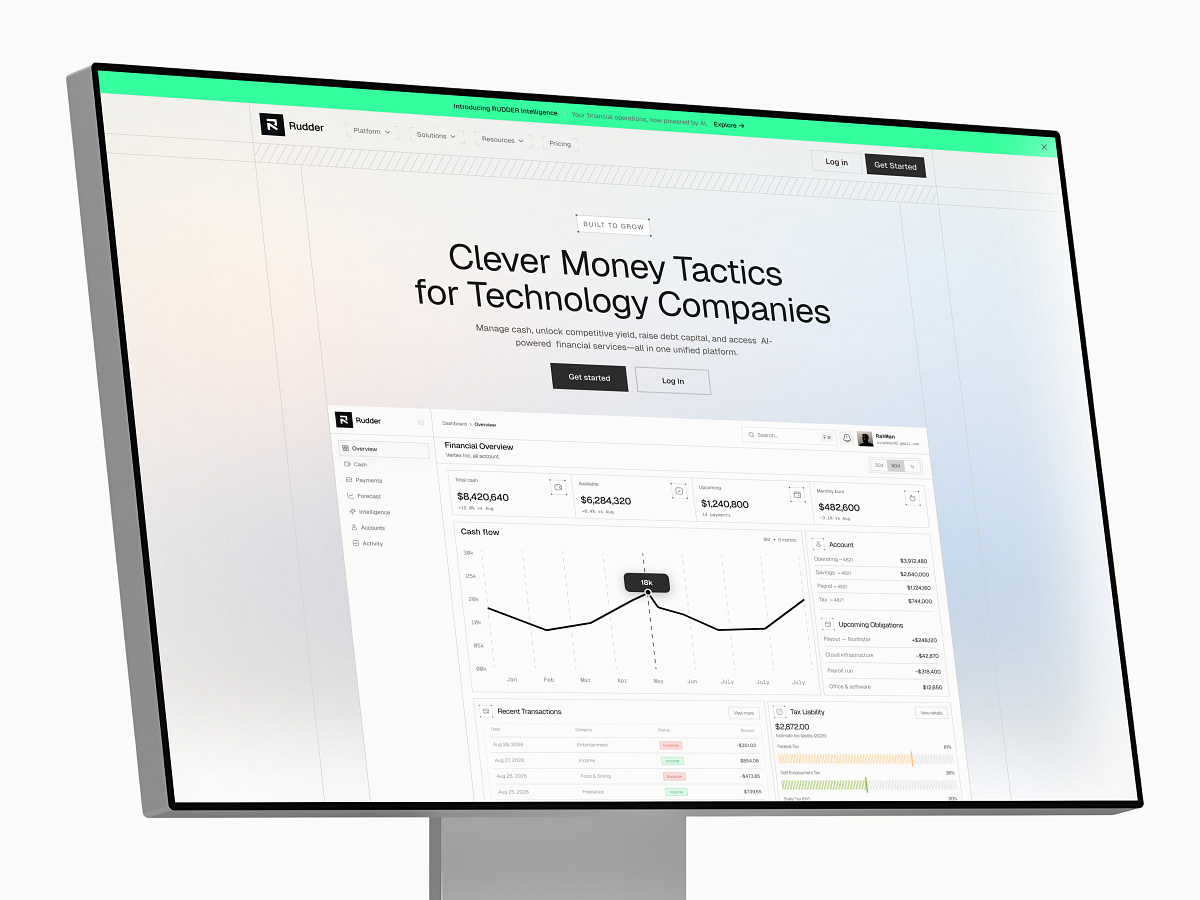 Neobanking - B2B Fintech Dashboard & Website UX/UI Image 0
