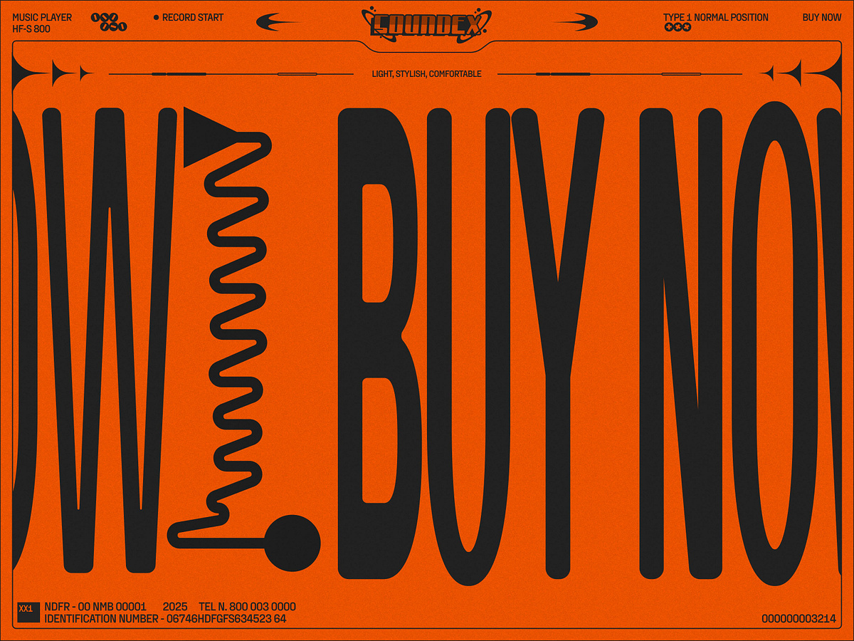 Retro-Futuristic Website Concept for a Cassette Player Image 3