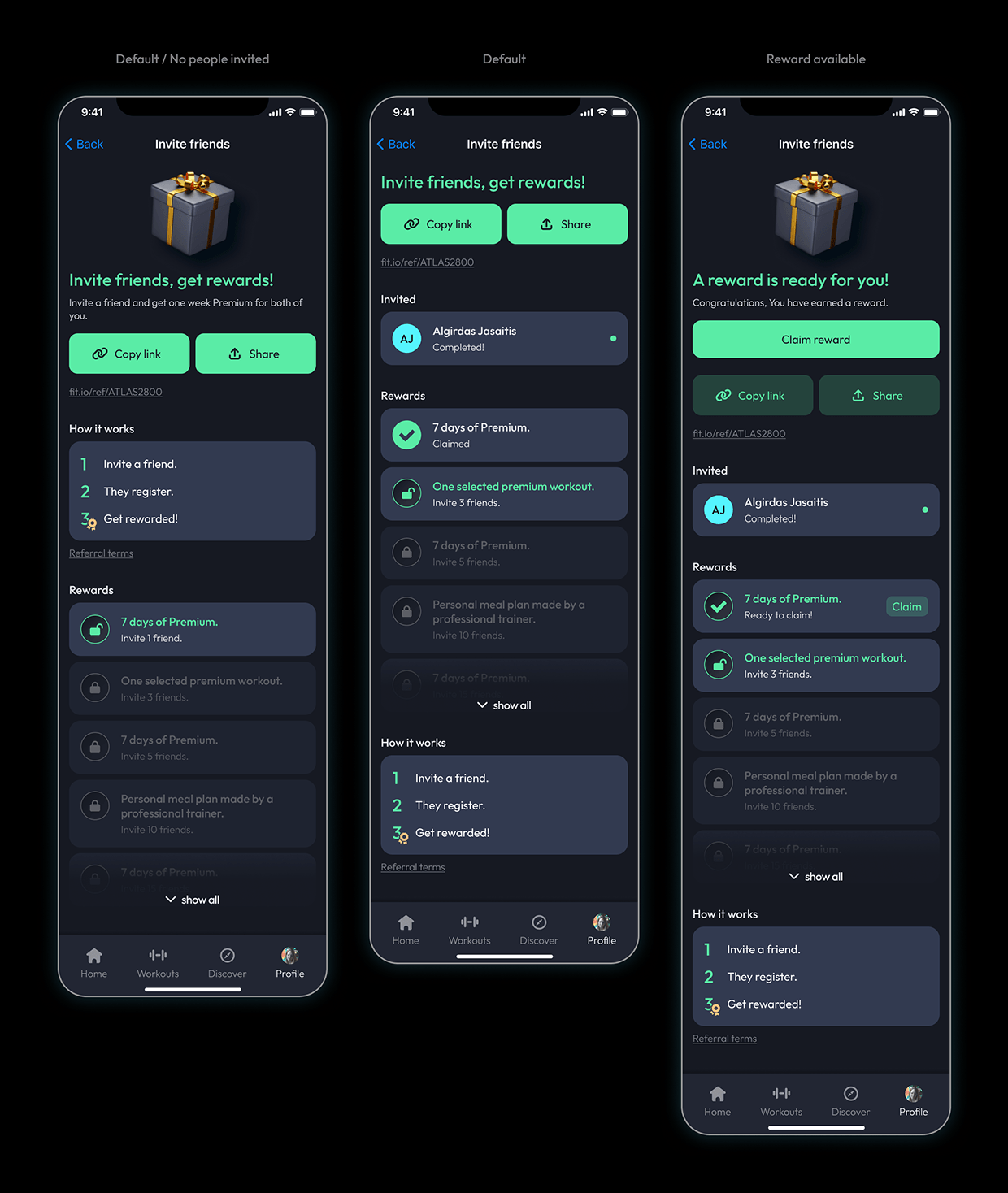 Referral reward system Image 1