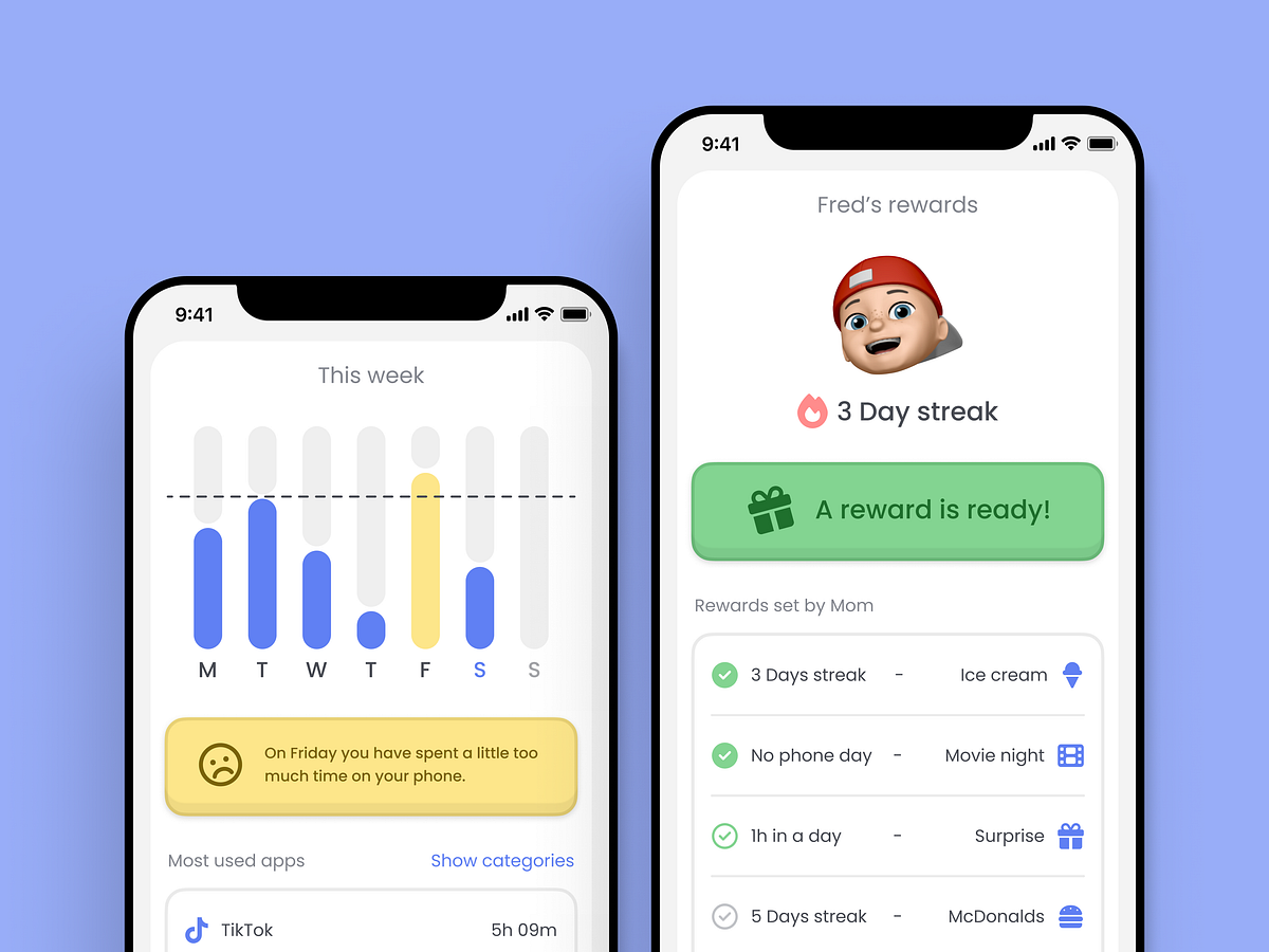Screen time monitoring app Image 0