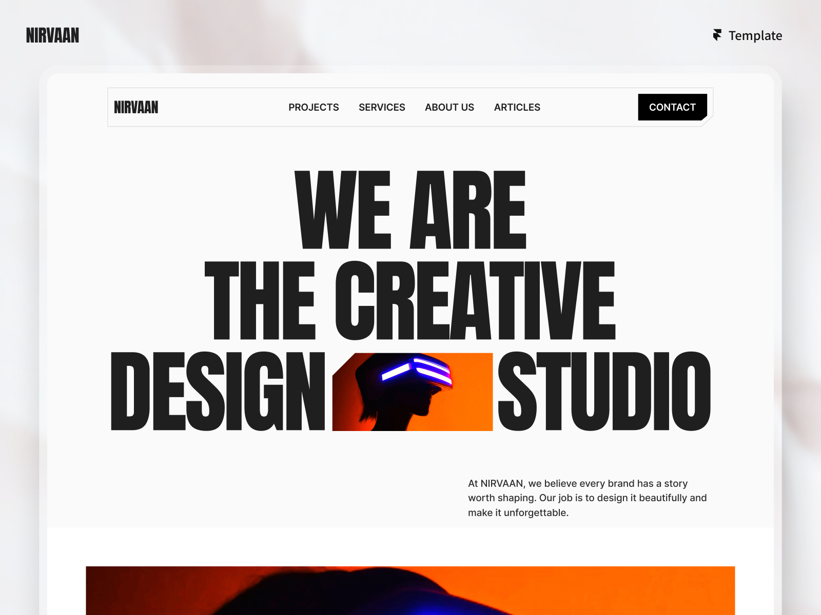 Nirvaan: Dynamic Creative Design Studio Website Image 0