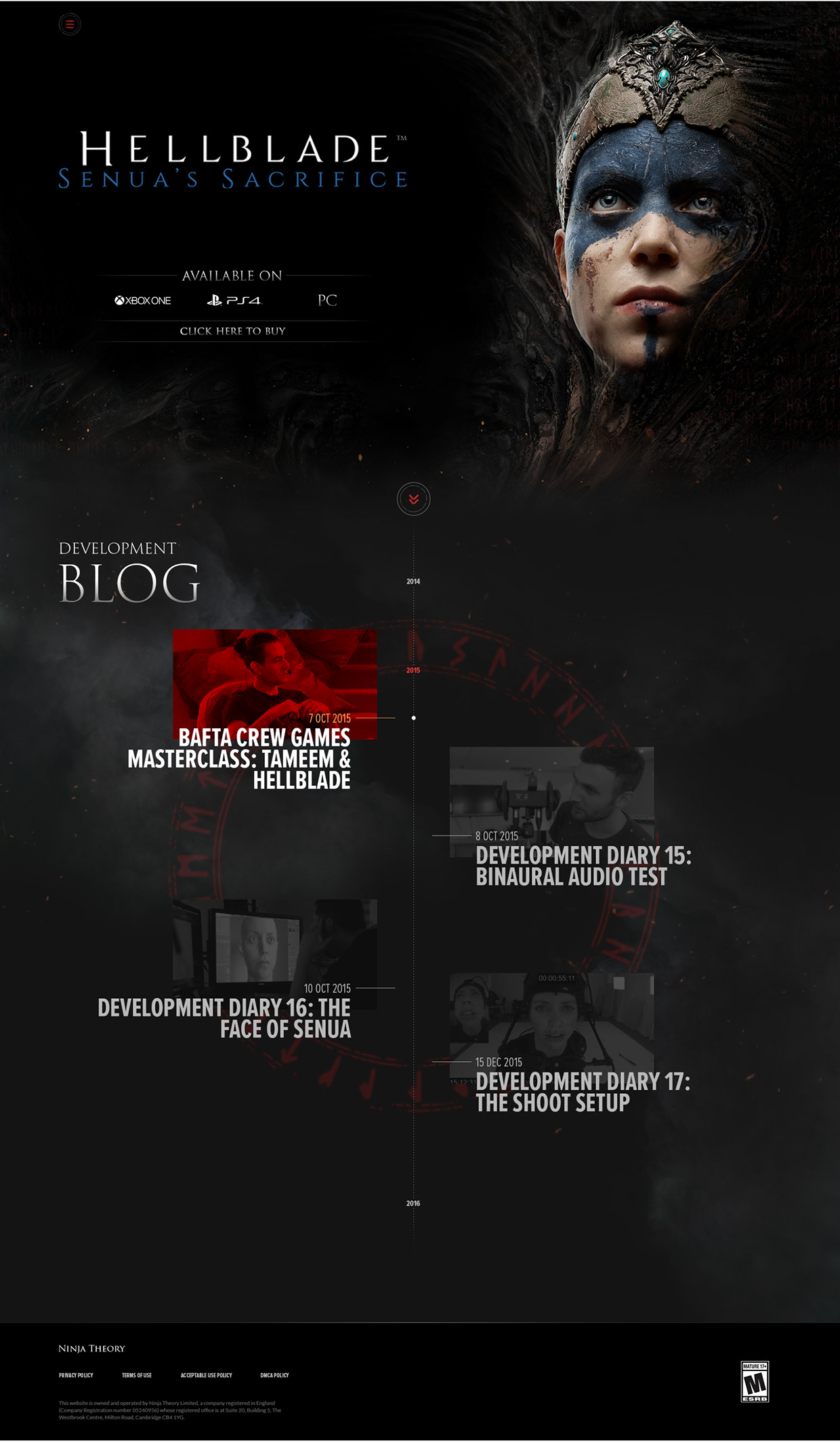 Hellblade: Senua's Sacrifice - Official Website Image 0