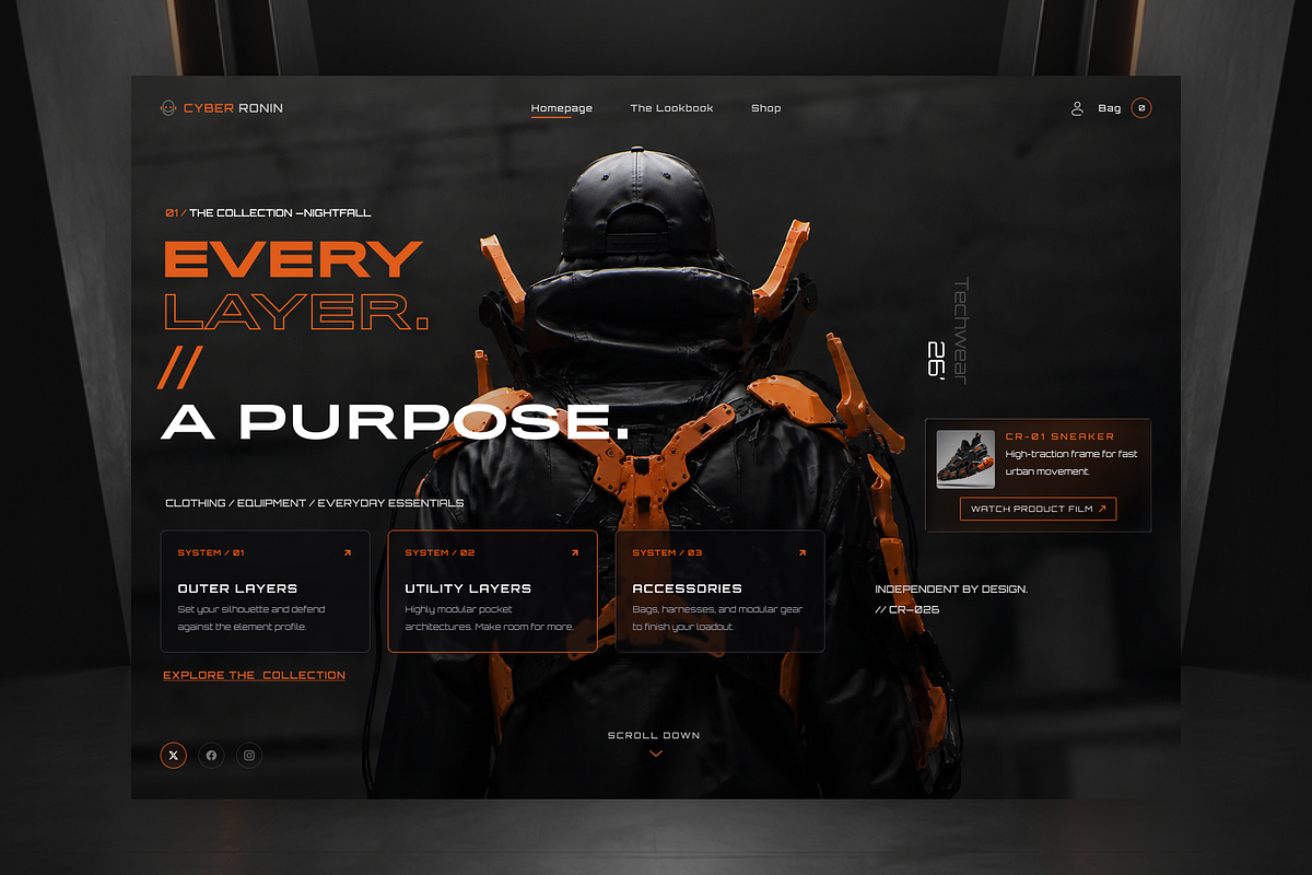 Cyber Ronin techwear Image 1