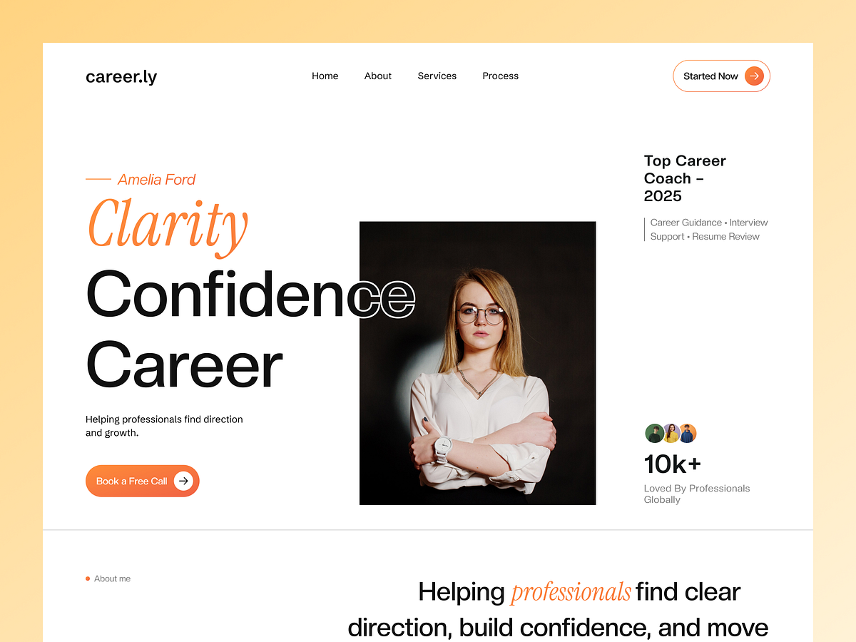 Career Coaching Website Design Concept Image 0