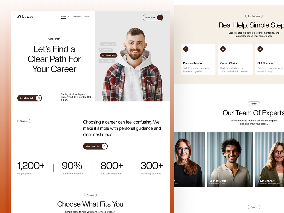 Career Coaching Website Design for Trust and Conversion Image 1