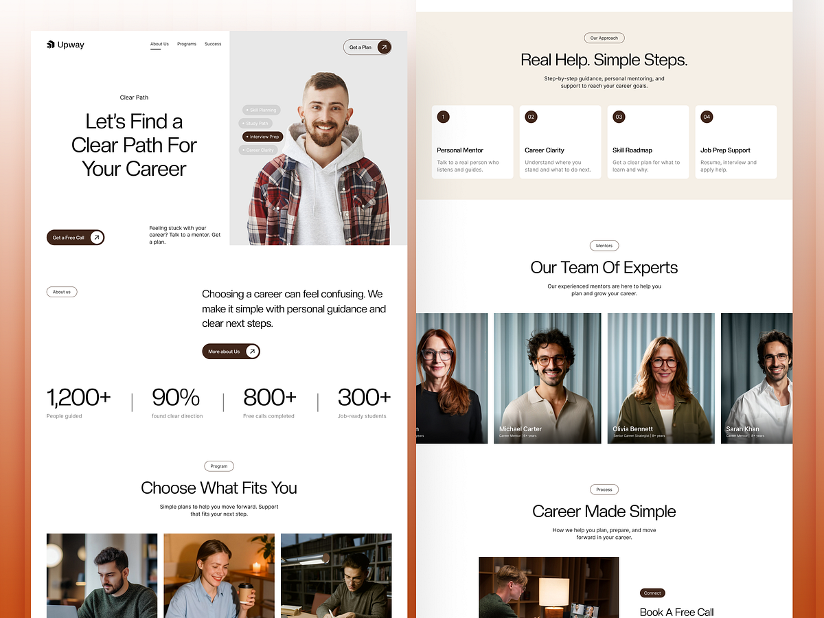 Career Coaching Website Design for Trust and Conversion Image 2