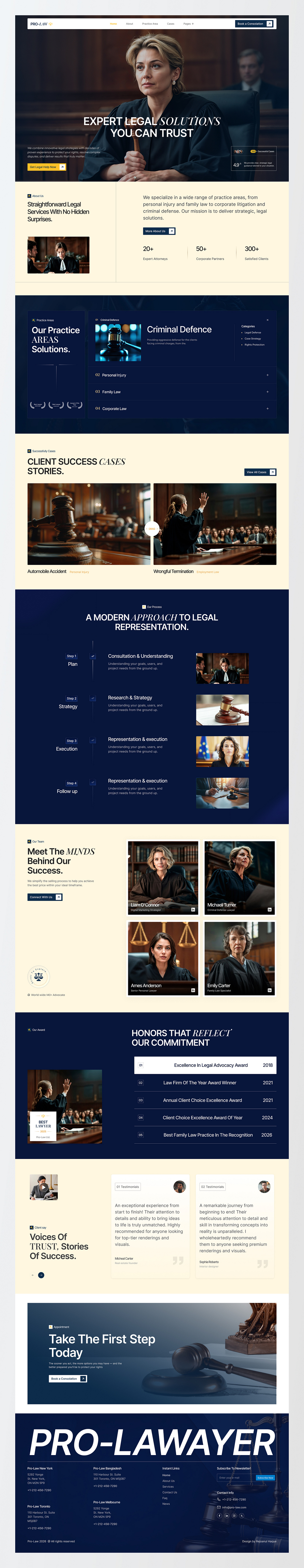 Legal Advisor Website Design Image 1