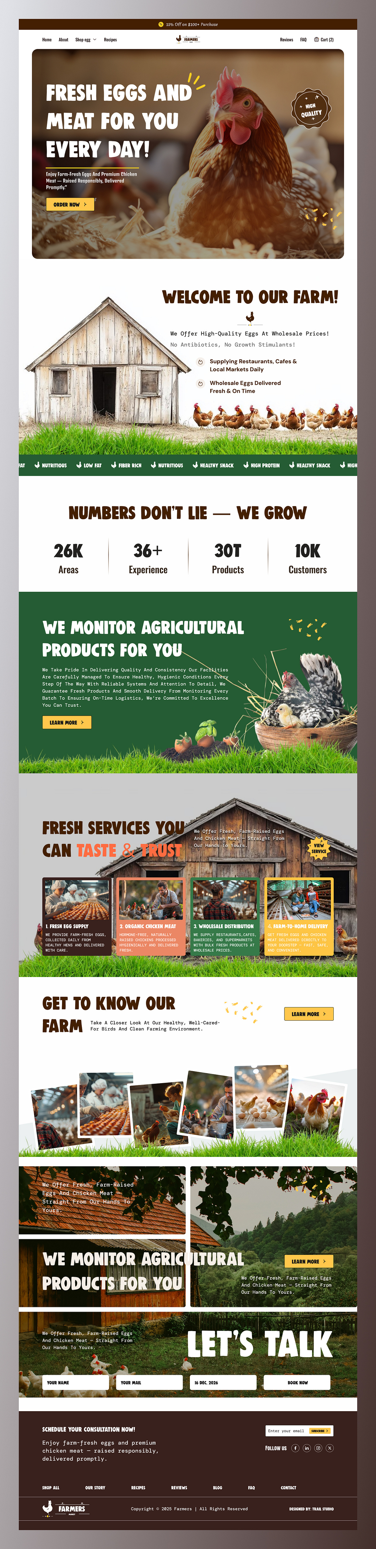 Farmers – Poultry Farm Management Landing Page Image 1