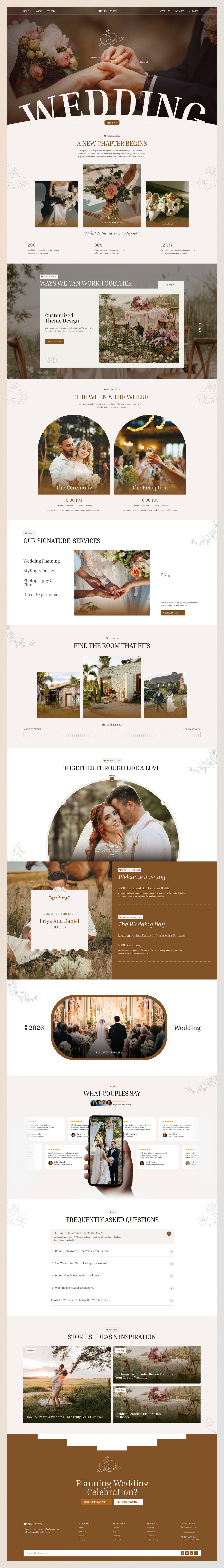 Elegant Wedding Website Landing Page 💍 Image 1