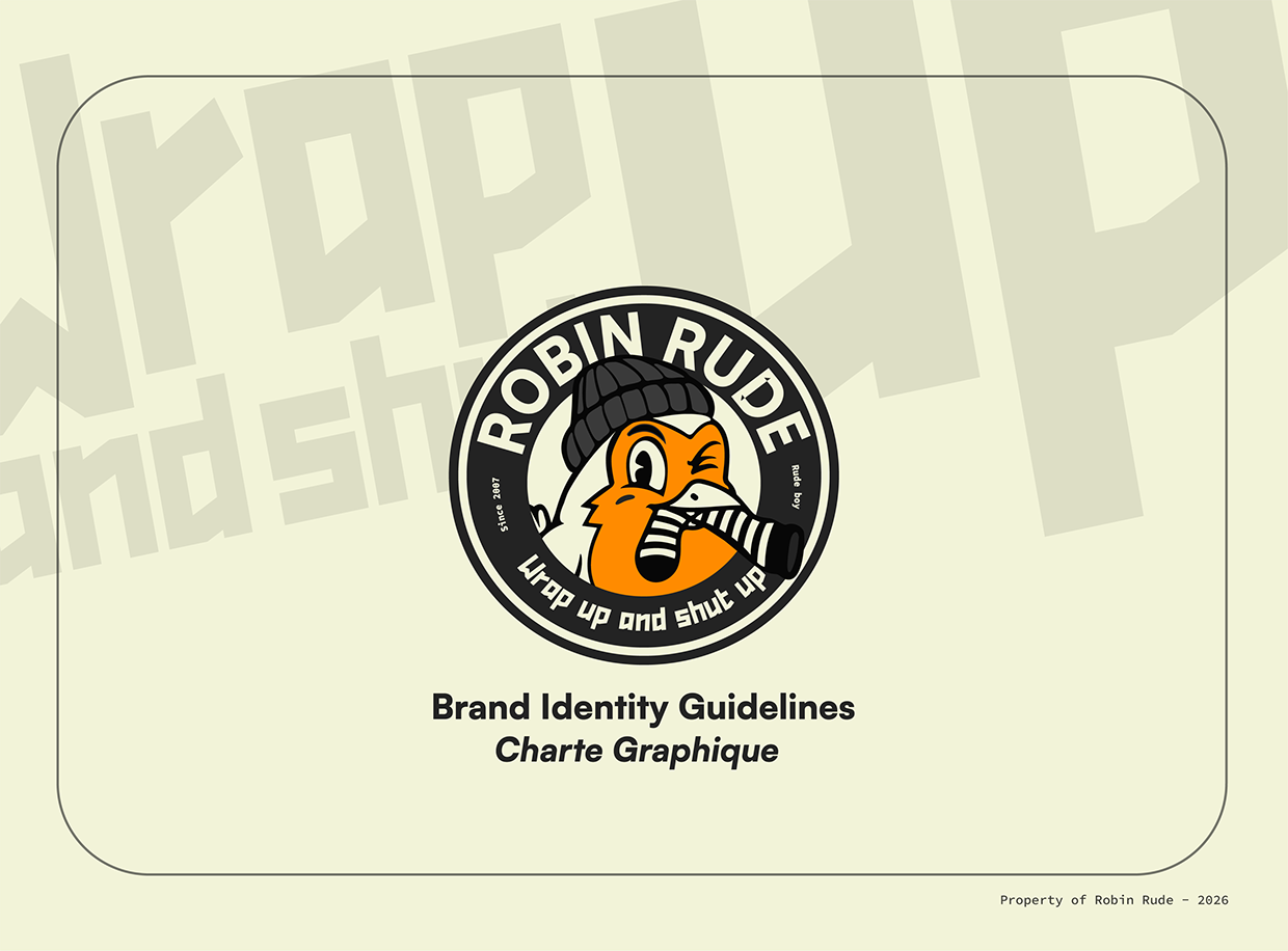 ROBIN RUDE — Visual Identity & Brand Guidelines