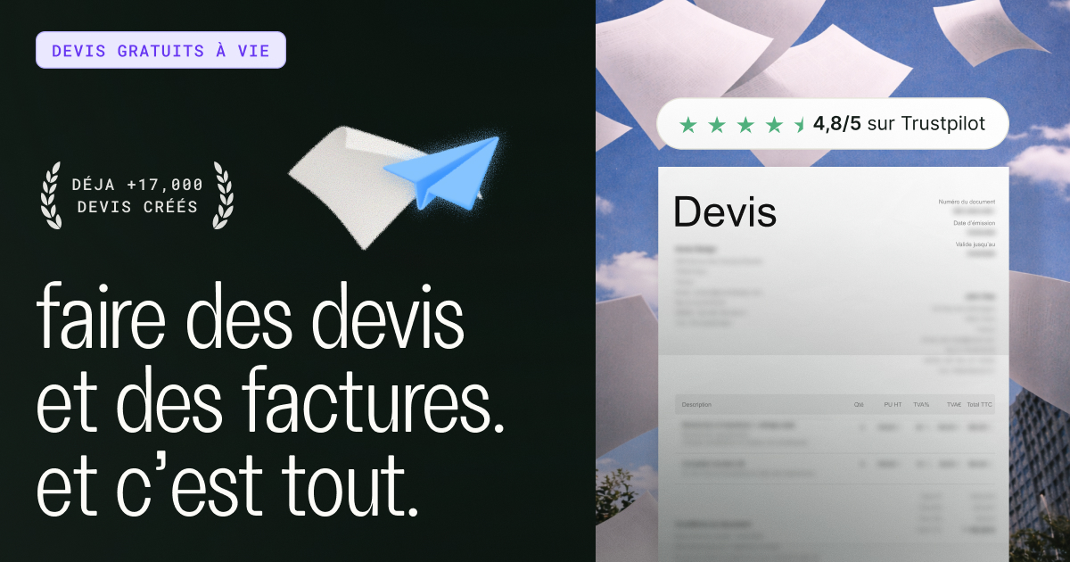 Mondevisfacile | Logiciel de devis et facture le plus simple et le moins cher
