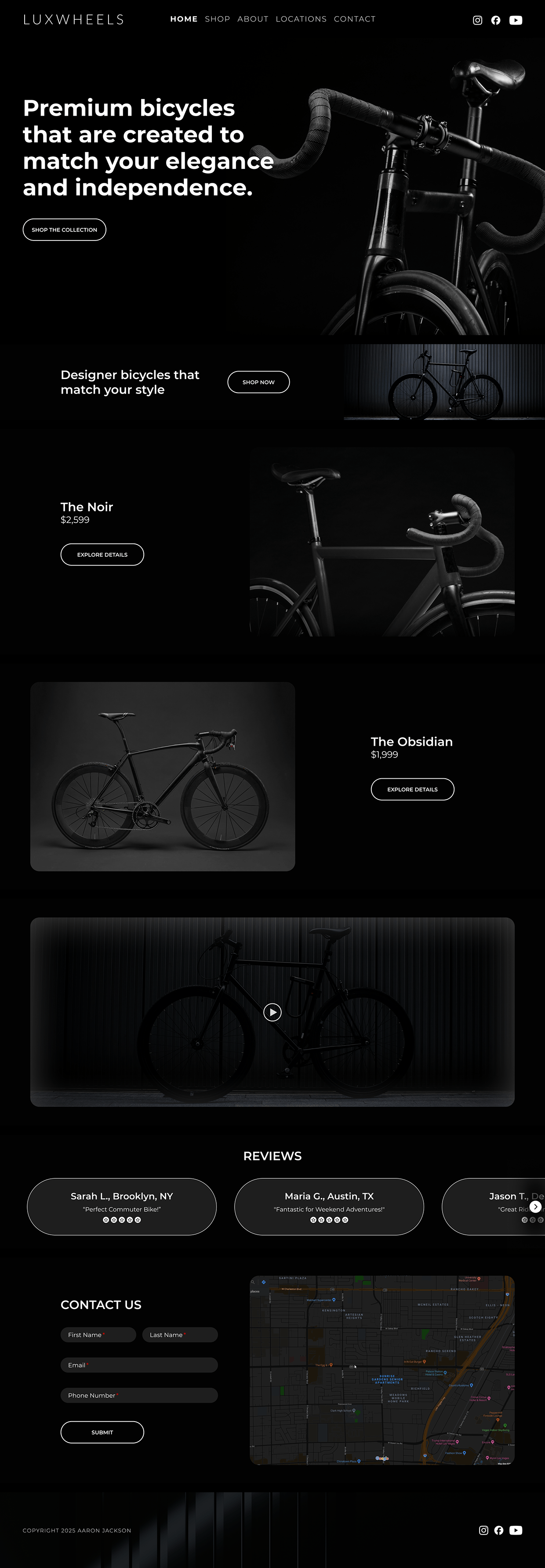 Lux Wheels Landing Page (Concept Work) Image 1