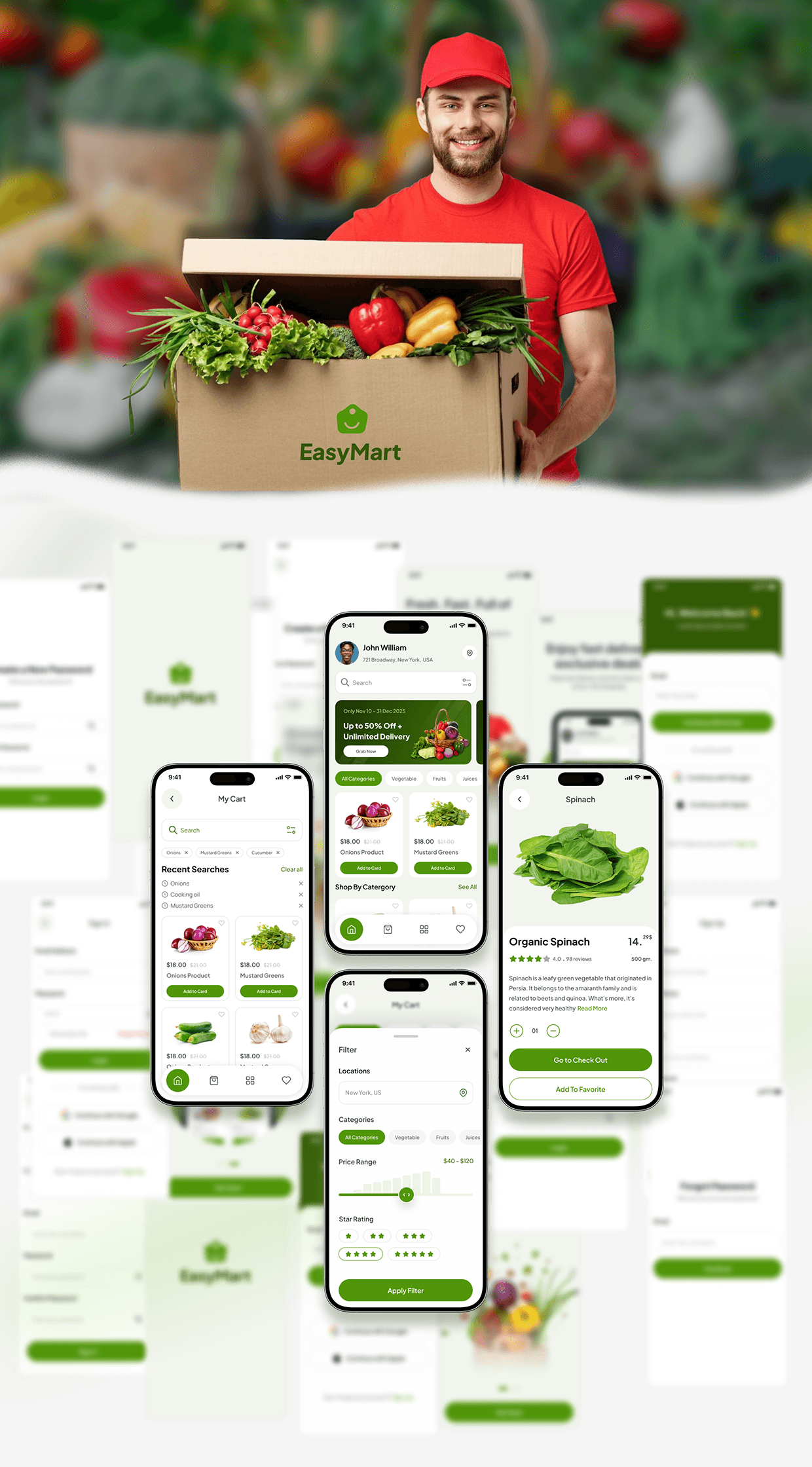 EasyMart | Grocery App UI UX Design | E-commerce Image 10