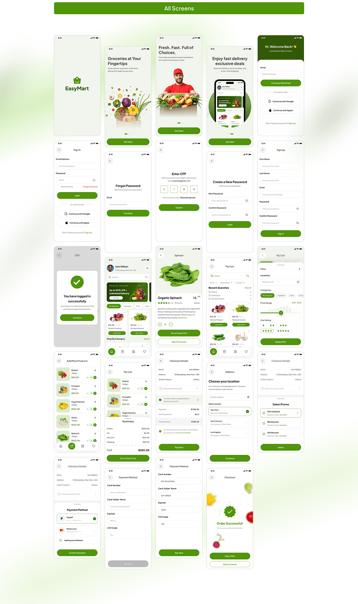 EasyMart | Grocery App UI UX Design | E-commerce Image 12