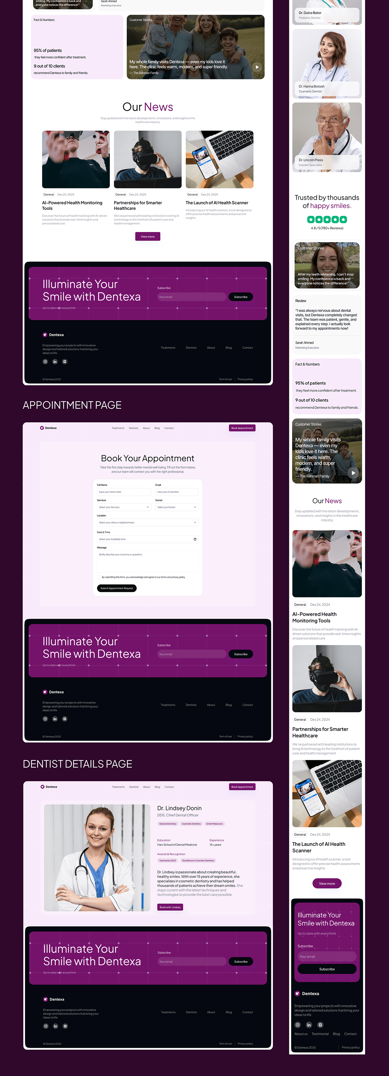 Dentexa | Modern Dental Care Landing Page UI/UX Design Image 7