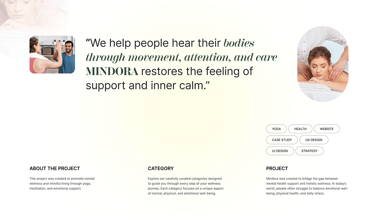 Mindora | Mental Wellness Platform UI/UX Design Image 0