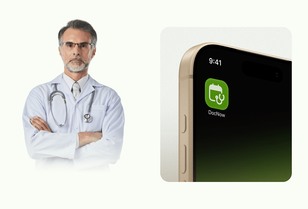 DocNow | AI Doctor Booking App UX Case Study Image 2