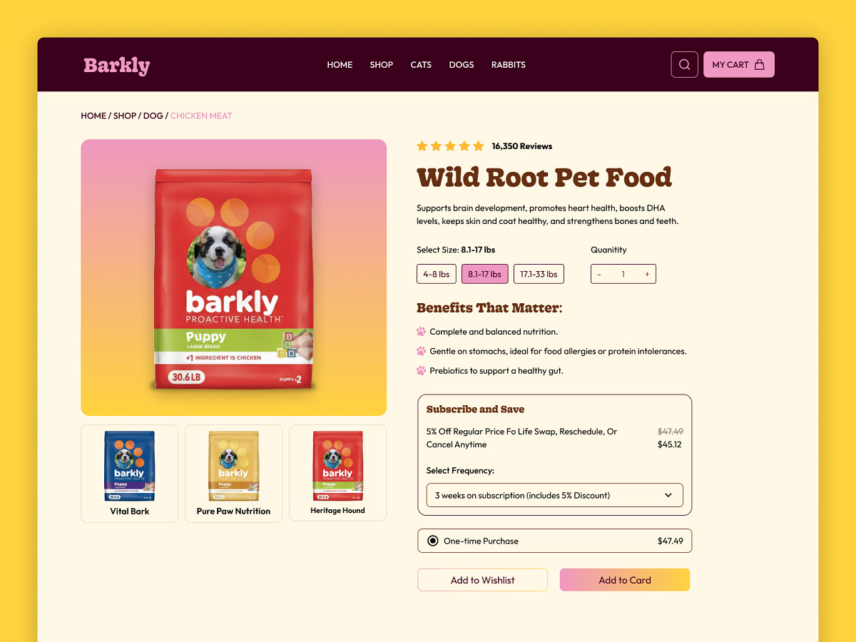 Pet  Product Ecommerce Website🐾