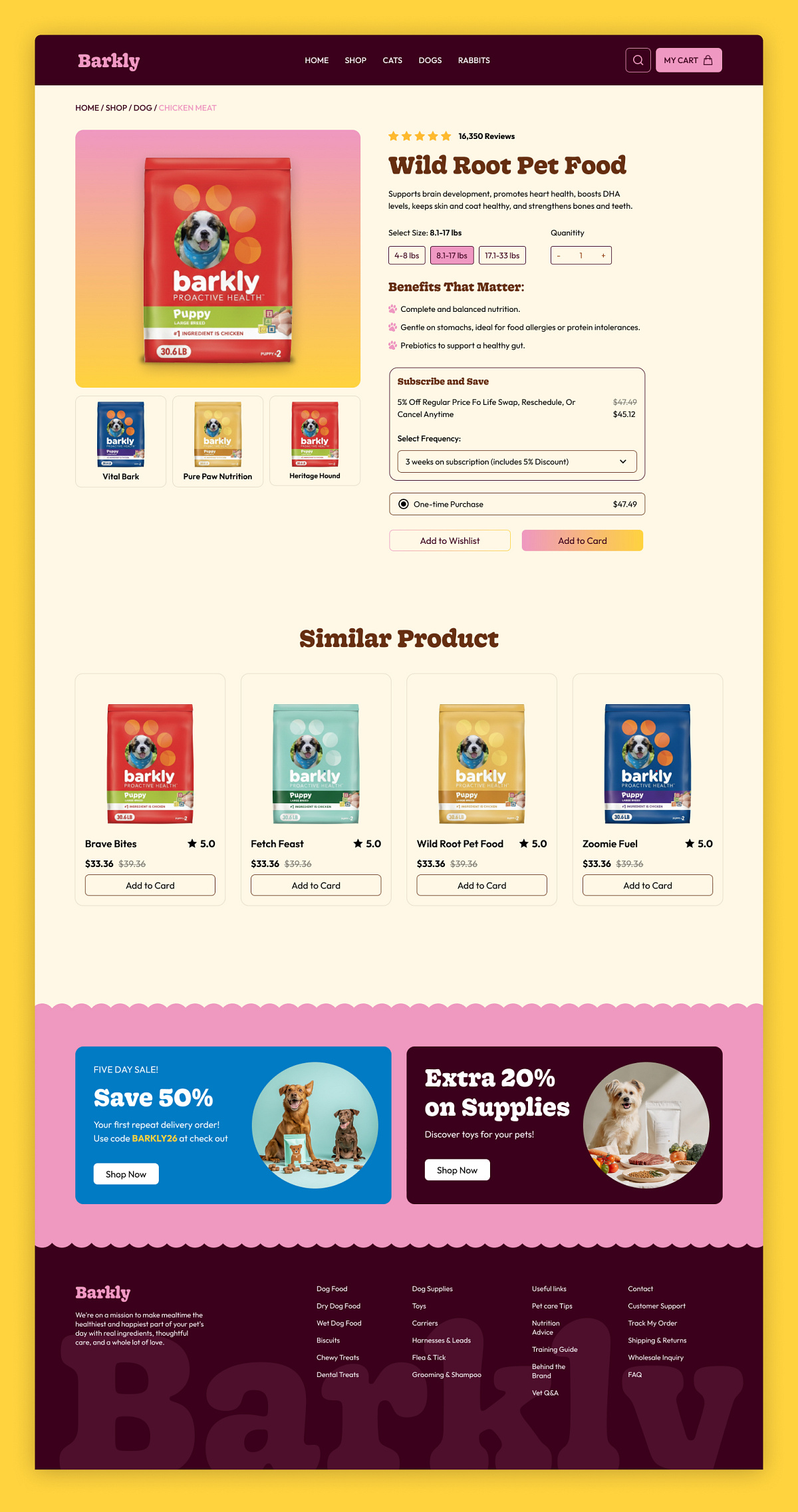 Pet Product Ecommerce Website🐾 Image 0