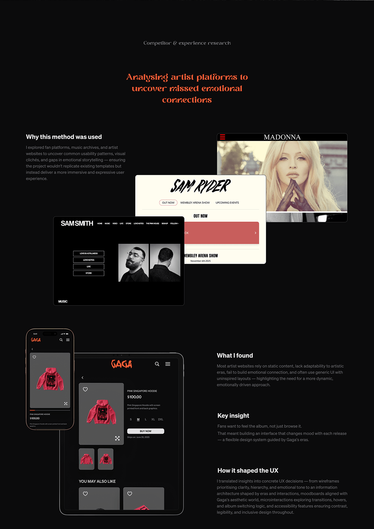 Lady Gaga Discography – UX/UI Concept Image 5