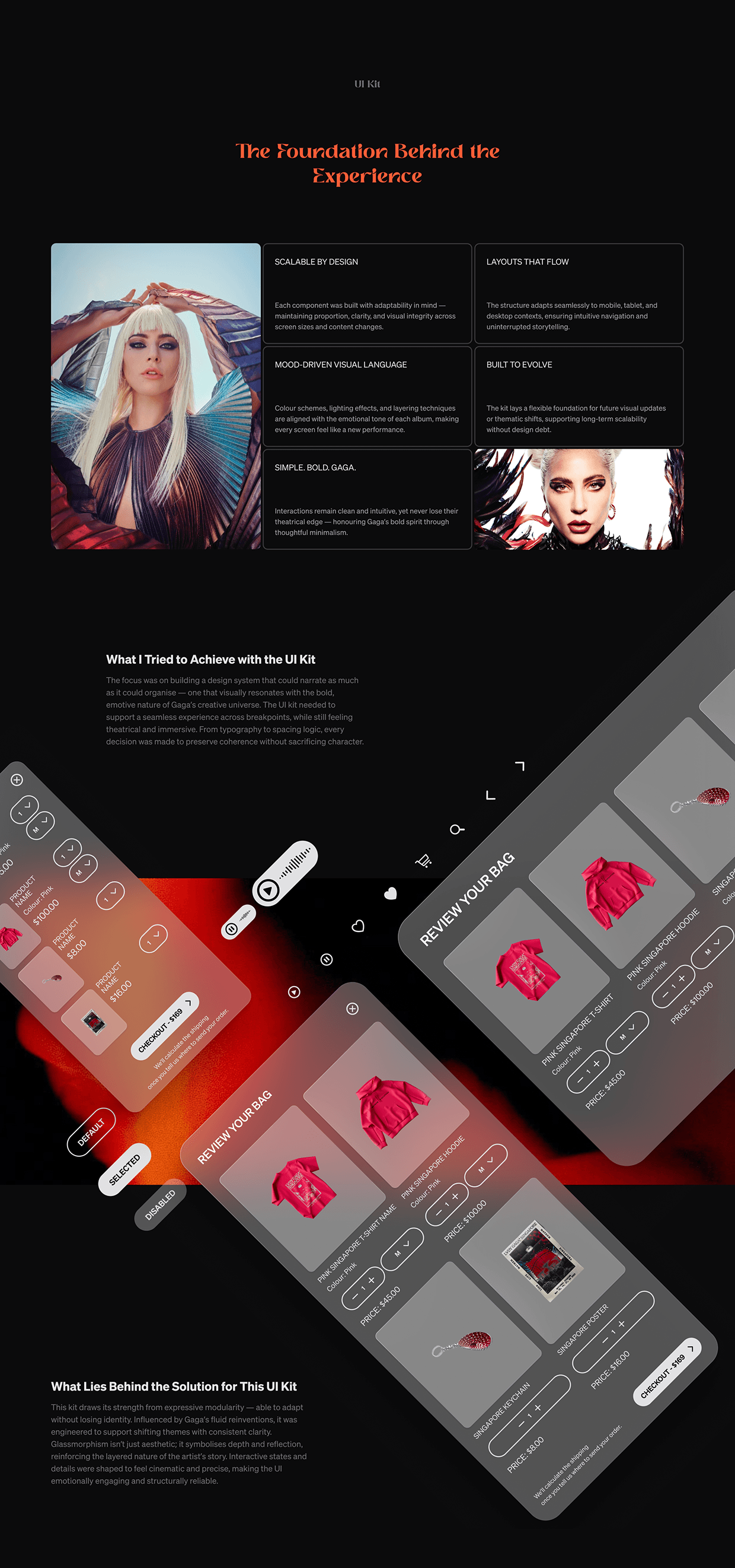 Lady Gaga Discography – UX/UI Concept Image 13