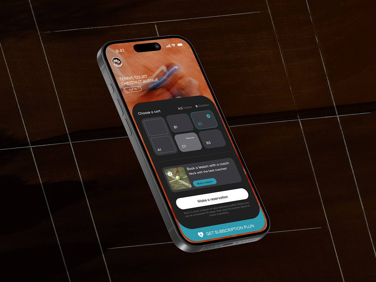 Tennis Courts Reservation App Image 2