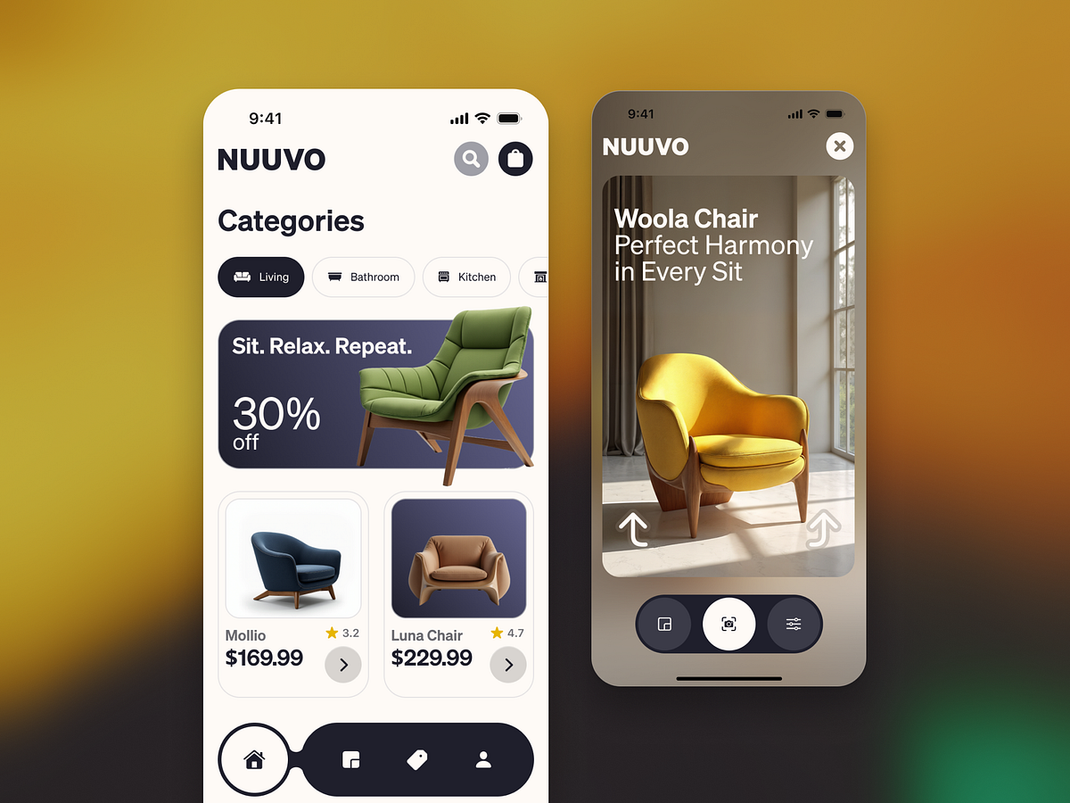 Nuuvo Furniture e-commerce App Image 2