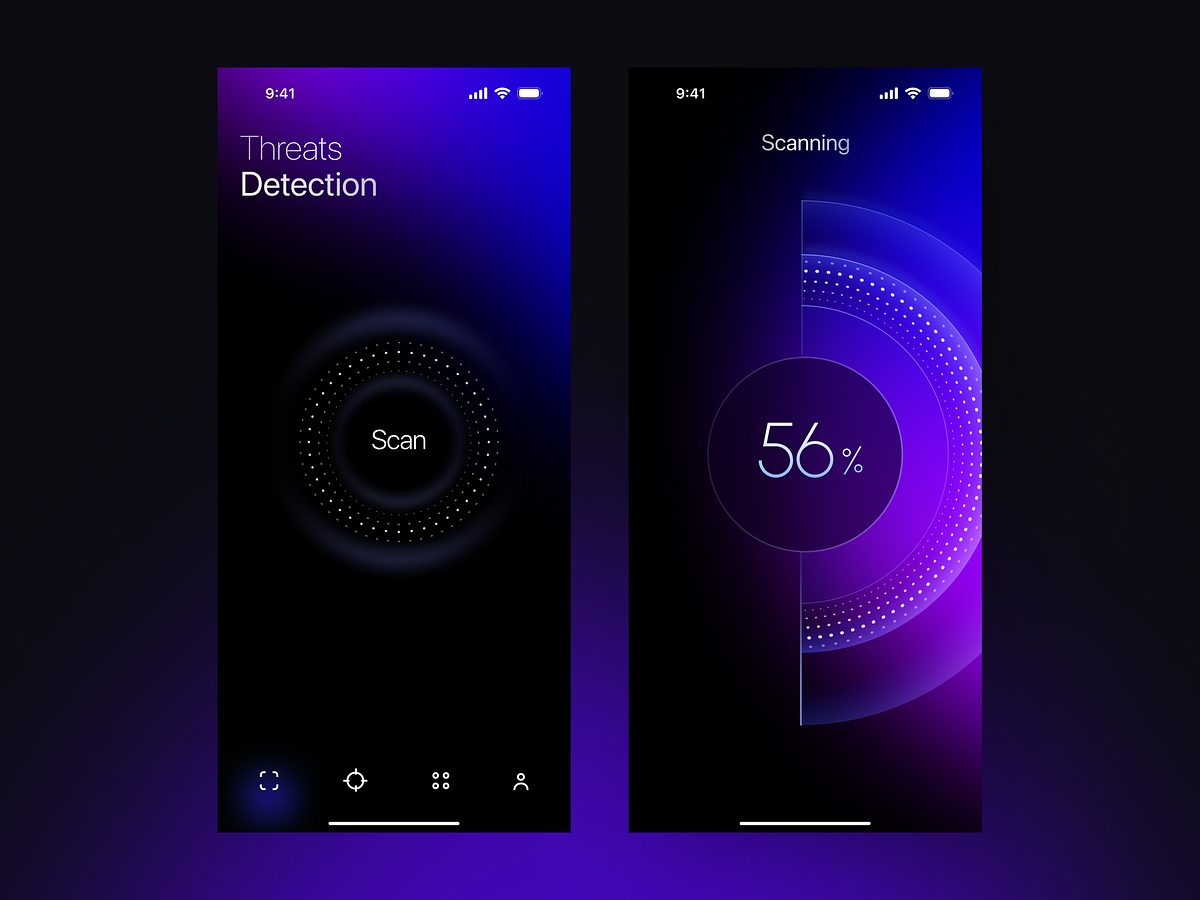 UI/UX Design for a Security App