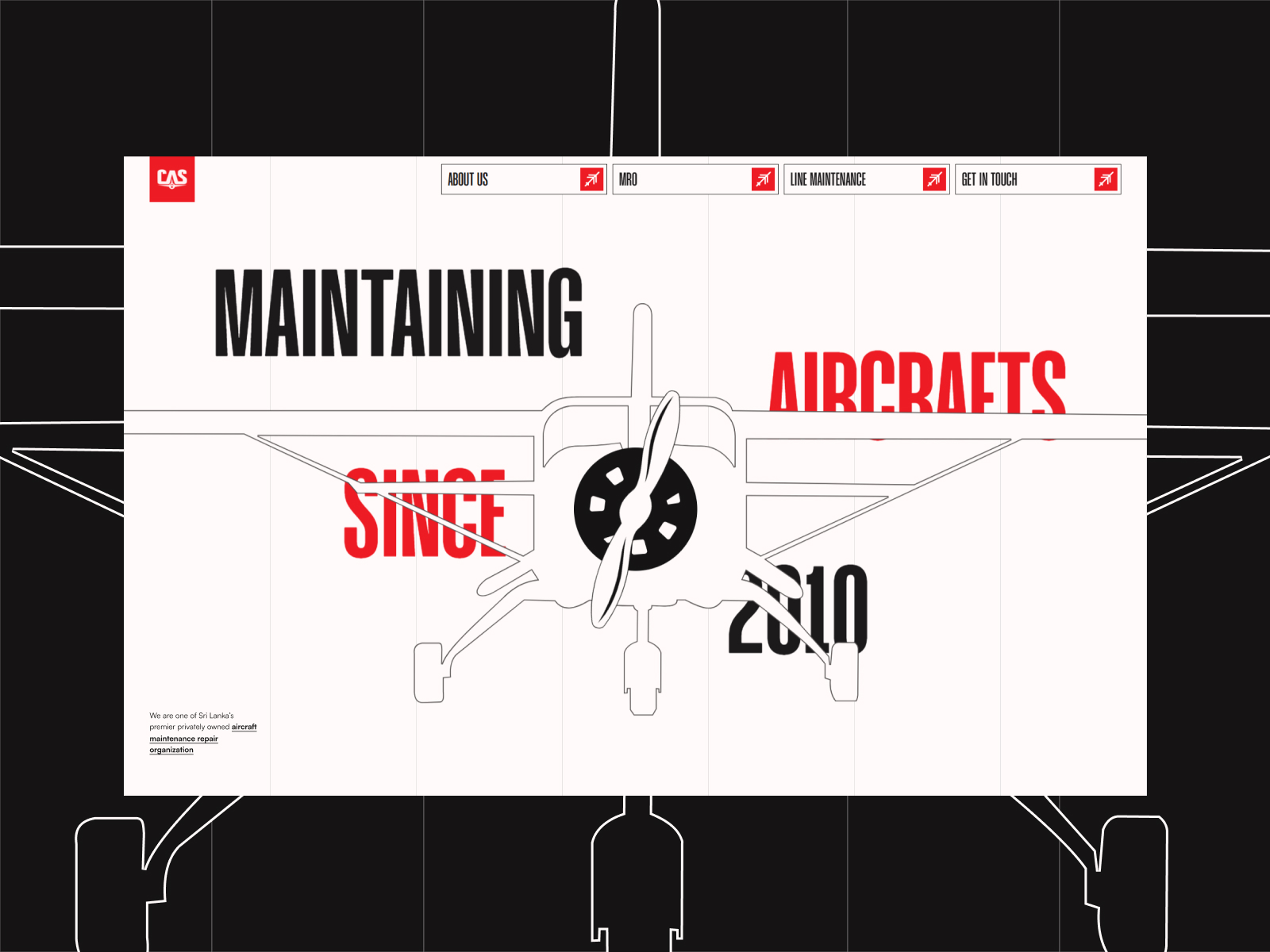 Ceylon Aeronautical Services - Awwwards Nominee