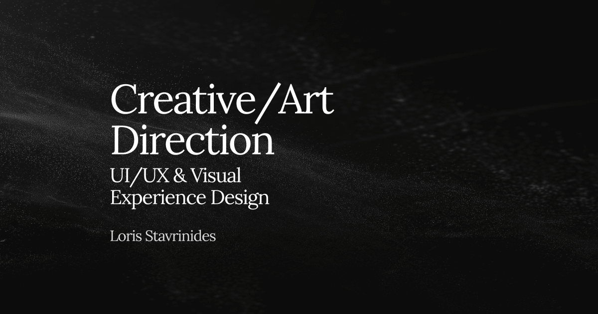 Creative/Art Director — UI/UX, Game UI & Design Systems | Loris Stavrinides