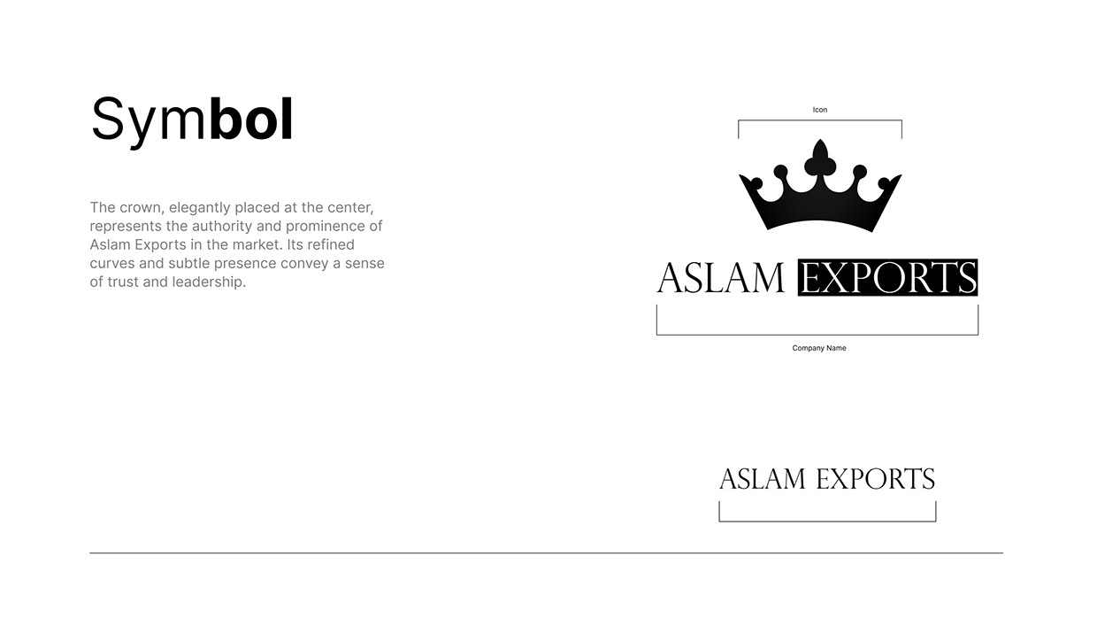 Crown of Excellence: The Aslam Exports Logo Image 1