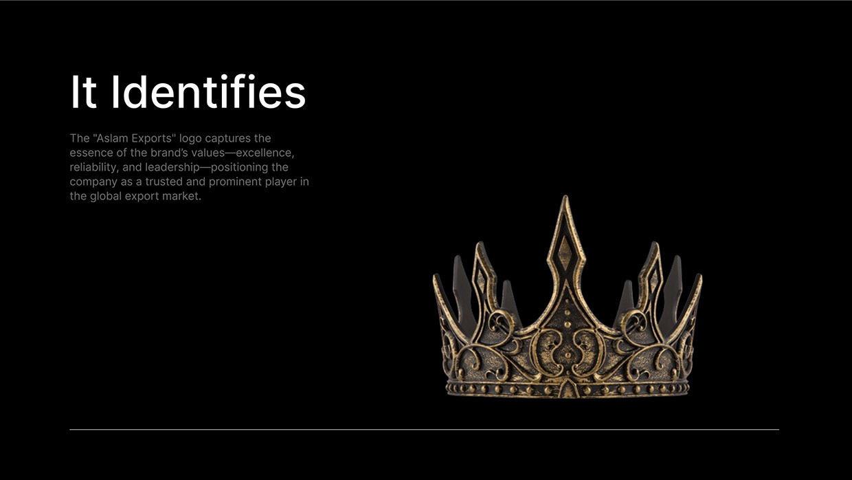 Crown of Excellence: The Aslam Exports Logo Image 2