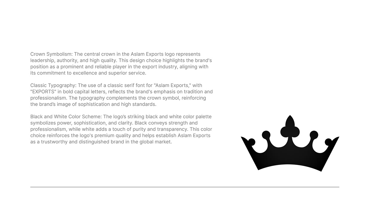 Crown of Excellence: The Aslam Exports Logo Image 3
