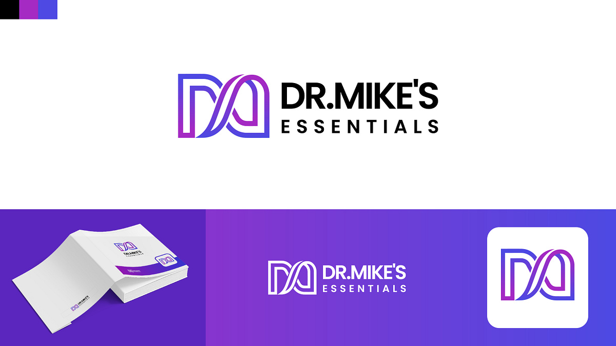 Dr. Mike's Essentials — Monogram & Logo Design