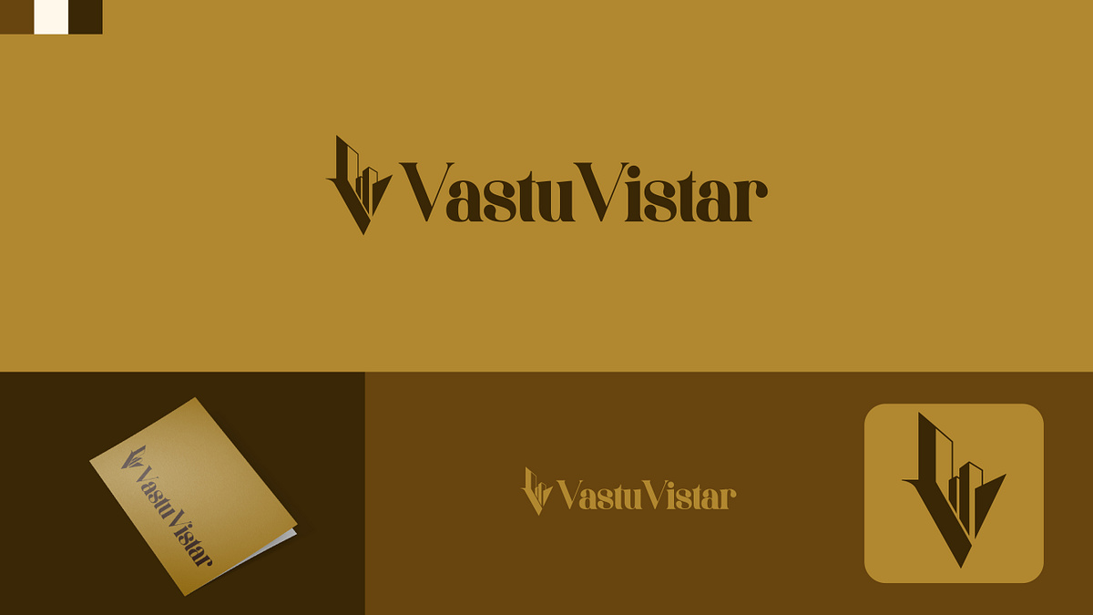 VastuVistar — Architecture & Real Estate Logo Design