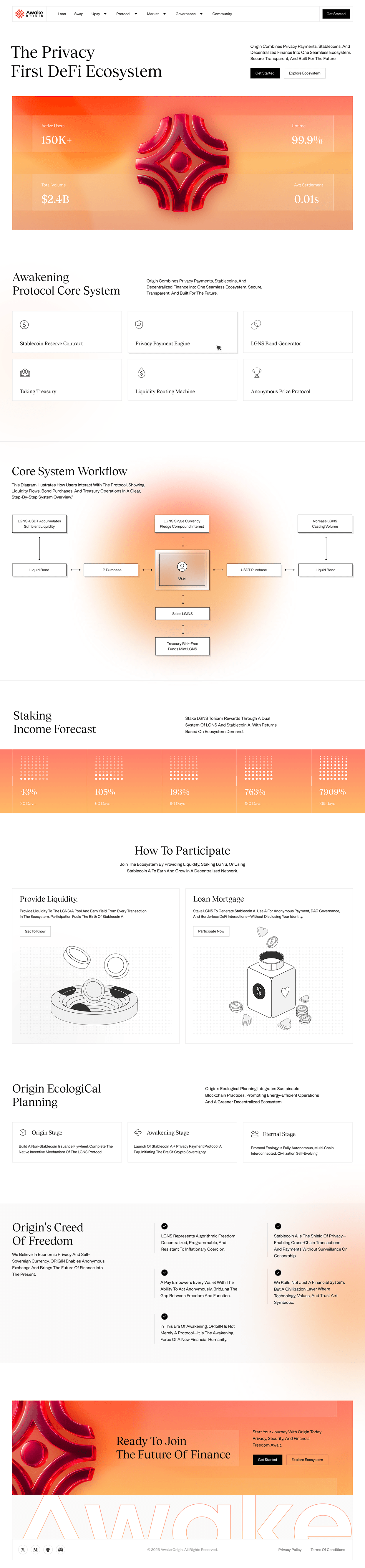 Crypto Defi Ecosystem Website Design Image 6