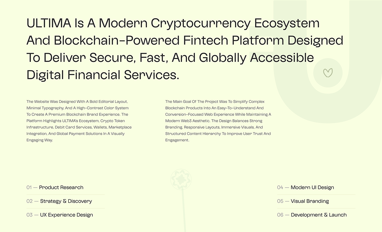 Crypto Wallet & Token Ecosystem Website Design Image 0