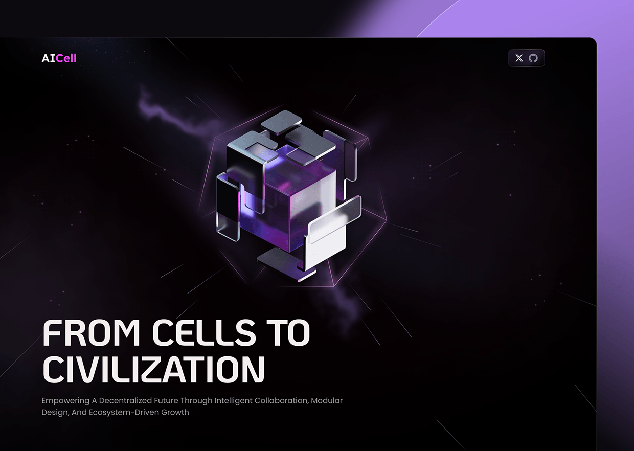 Aicell World — AI-Powered Civilization Website Redesign