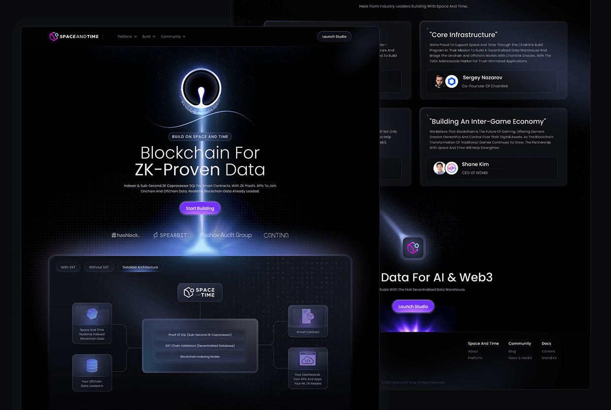 Blockchain & Web3 Data APIs Website Image 1